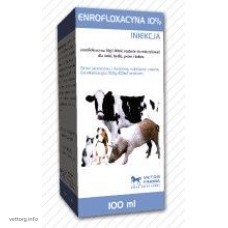 Энрофлоксацин 10% (инъ.), 100 мл., (Vetos-Farma)