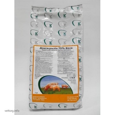 Доксициклін 75% Кела, 1 кг. (Kela)