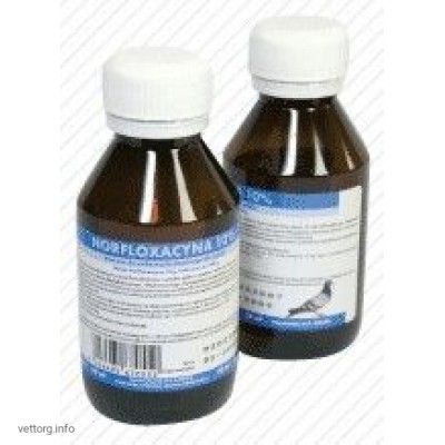 Норфлоксацин 10 % (для голубей), 1 л., (Ветлон)