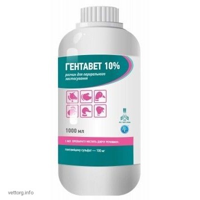 Гентавет® 10%, 1 л. (Ветсинтез)