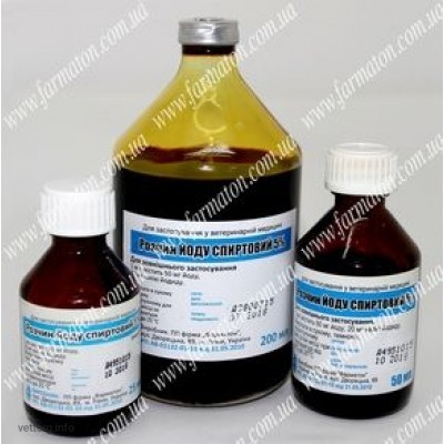 Розчин йоду спиpтовий 5%, 200 мл. (Фарматон)