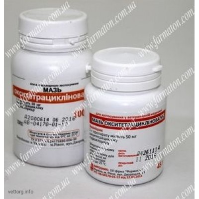 Мазь окситетрациклінова 5%, 45 гр. (Фарматон)