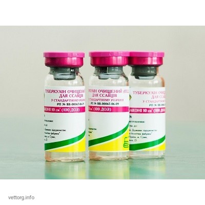 Туберкулін очищений (ППД) для ссавців у стандартному розчині, 100 доз. (СумБФ)