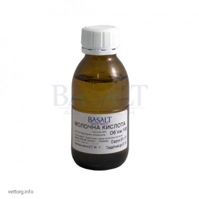 Молочна кислота 40%, 100 мл (Базальт)