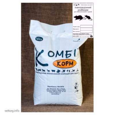 КОМБІкорм Лабораторні тварини Гризуни (всі групи), 10 кг. (ВІТА)