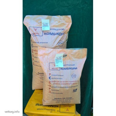 Комбікорм для бройлерів ПК 5-4 "Гровер" (4-5 недель), 25 кг. (ТПК Рекорд)