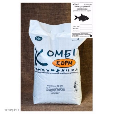 КОМБІкорм Риба Коропові однорічка (гранулы), 20 кг. (ВІТА)