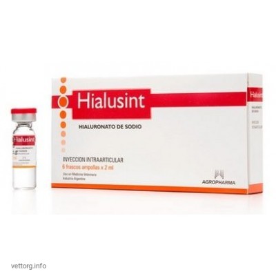 Гиалусинт (Hialusint) (аналог Хионат, Бонхарен), 2 мл. (Agropharma Interamericana)