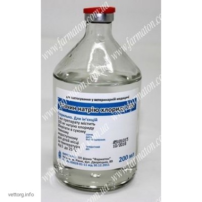 Розчин натpію хлоpиду 10 %, 200 мл. (Фарматон)