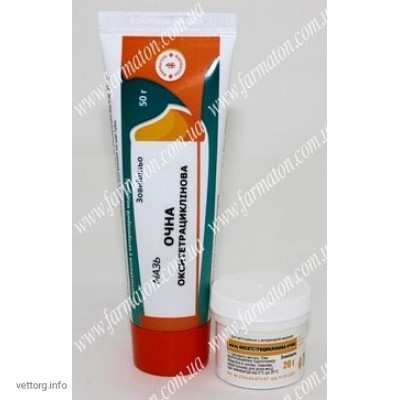 Мазь окситетрациклінова очна, 20 гр. (Фарматон)