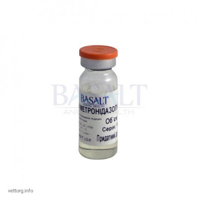 Метронідазол 5%, 10 мл. (Базальт)