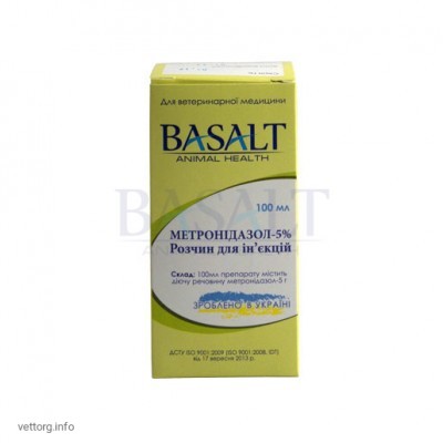 Метронідазол 5%, 100 мл. (Базальт)