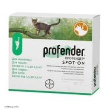 Профендер для котів, 0,35 мл. № 2 (Bayer)