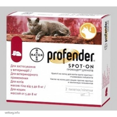 Профендер для котів, 1,12 мл. № 2 (Bayer)
