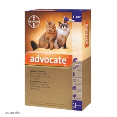 Адвокат для котів 4-8 кг, 0,8 мл. № 3 (Bayer)