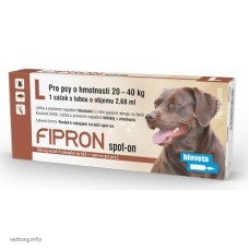 Фипрoн спот-он Л (Fipron spot-on L) для собак, 2,68 мл (Bioveta, s. r. o.)