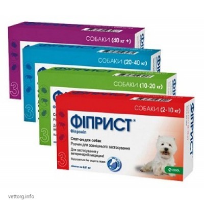 Фіприст спот-он 10% для собак (40+ кг) (KRKA)