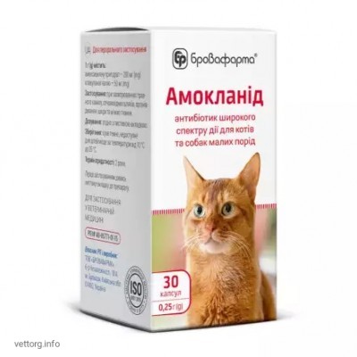Амокланід капсули 0,5 г, №25