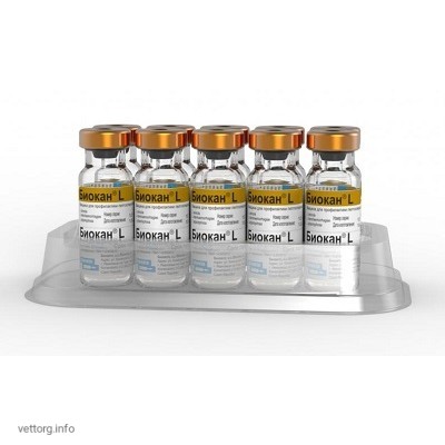 Біокан L (Biocan L) вакцина, 1 доза № 10 (Bioveta, s. r. o.)