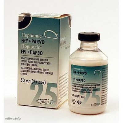 Вакцина Порциліс Ері+Парво, 25 доз (Intervet)