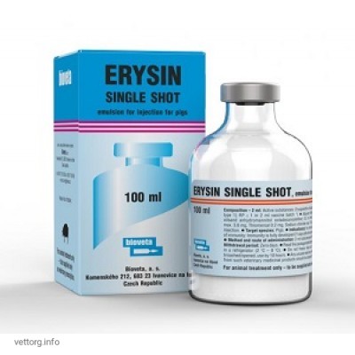 Ерисін Сінгл Шот (Erysin Single Shot) вакцина, 50 доз (Bioveta, s. r. o.)