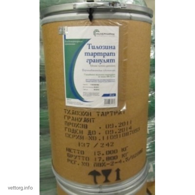 Тілозину тартрат (гранулят), 15 кг (Huvepharma)