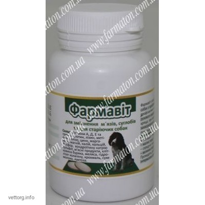 Фармавіт для старіючих собак (таблетки), 50 шт. (Фарматон)